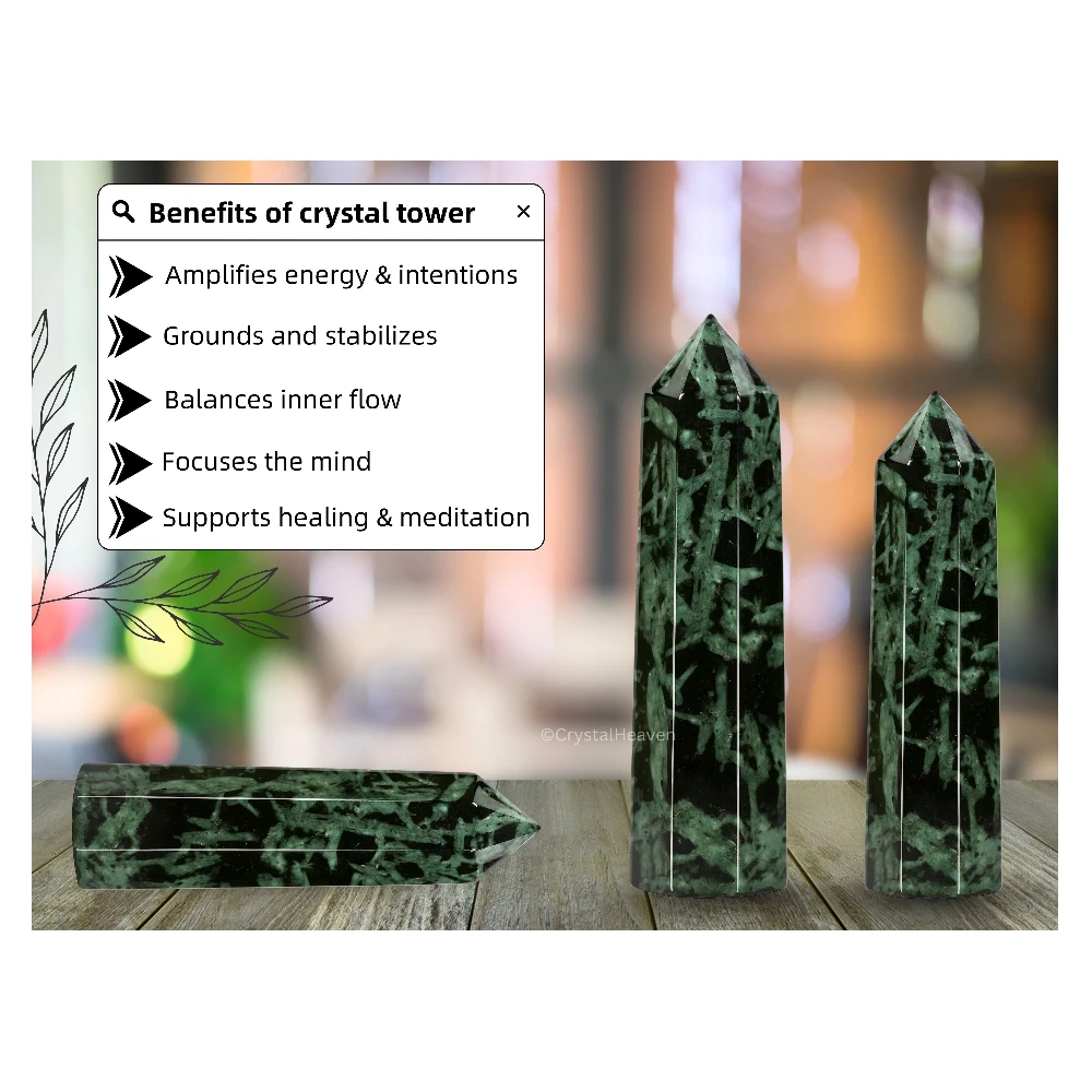 Flower Stone Crystal Tower (2" to 3" inch)
