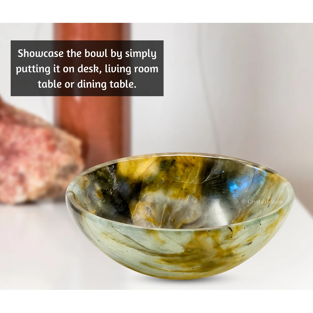 Labradorite Crystal Bowl - 3 Inch