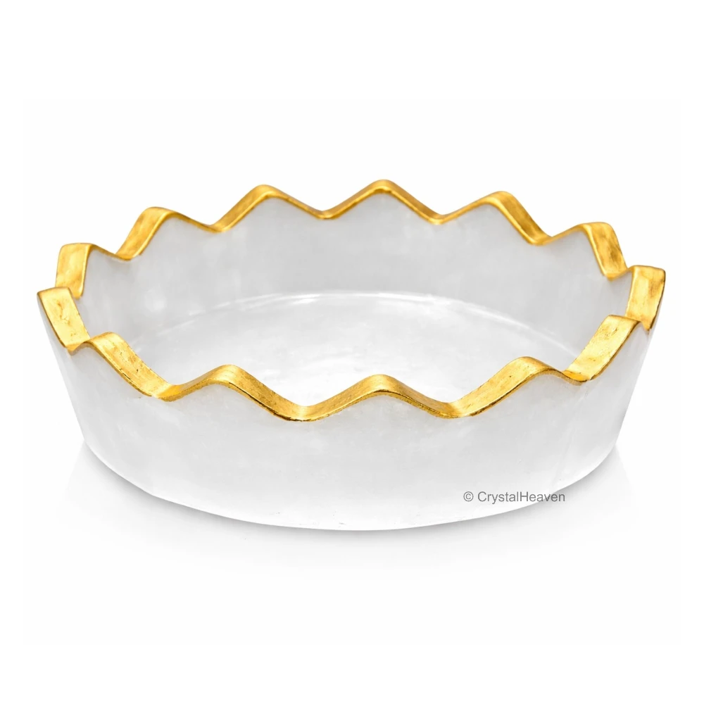 Money Bowl For Feng Shui Wealth Attraction (Bowl with Golden Rim)