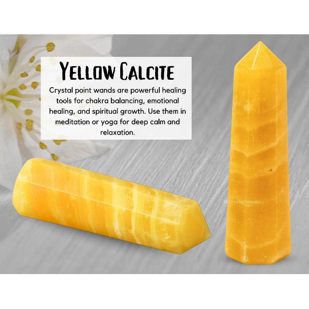 Yellow Calcite Crystal Tower (3" to 4" inch)