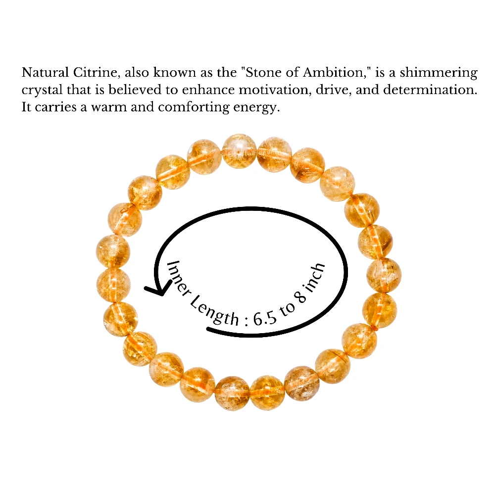 Premium Citrine Bracelet (Elastic)