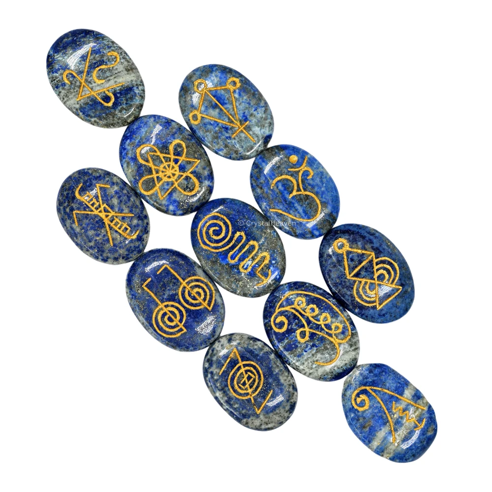 Lapis Lazuli Karuna Reiki Stone - Set of 11