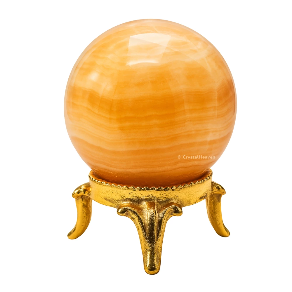 Yellow Calcite Sphere (2 Inch)