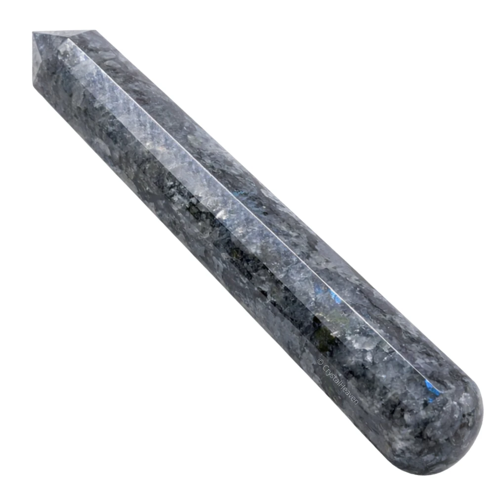 Larvikite Wand (Faceted)