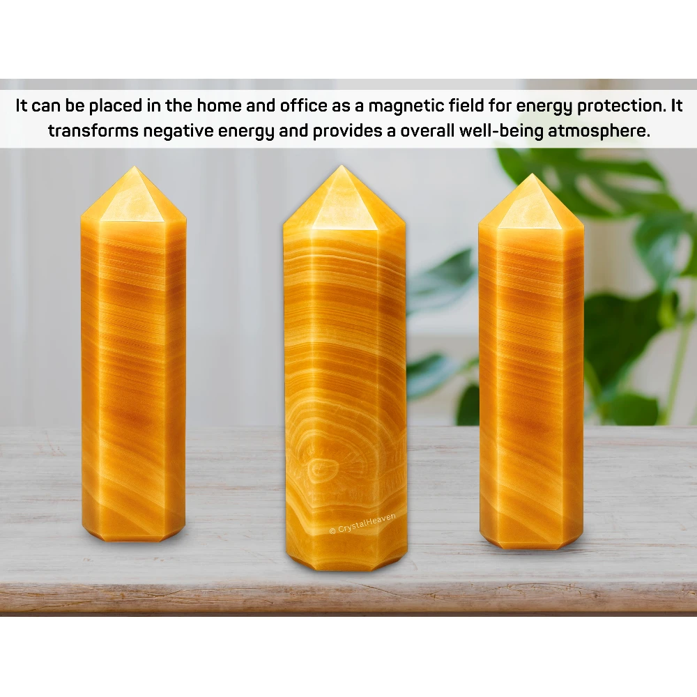 Large Yellow Calcite Tower