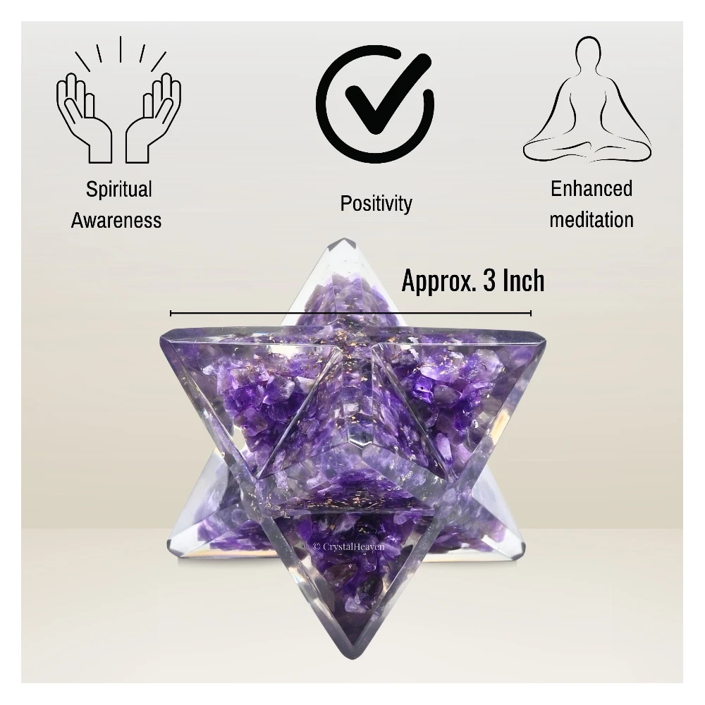Amethyst Orgone Merkaba