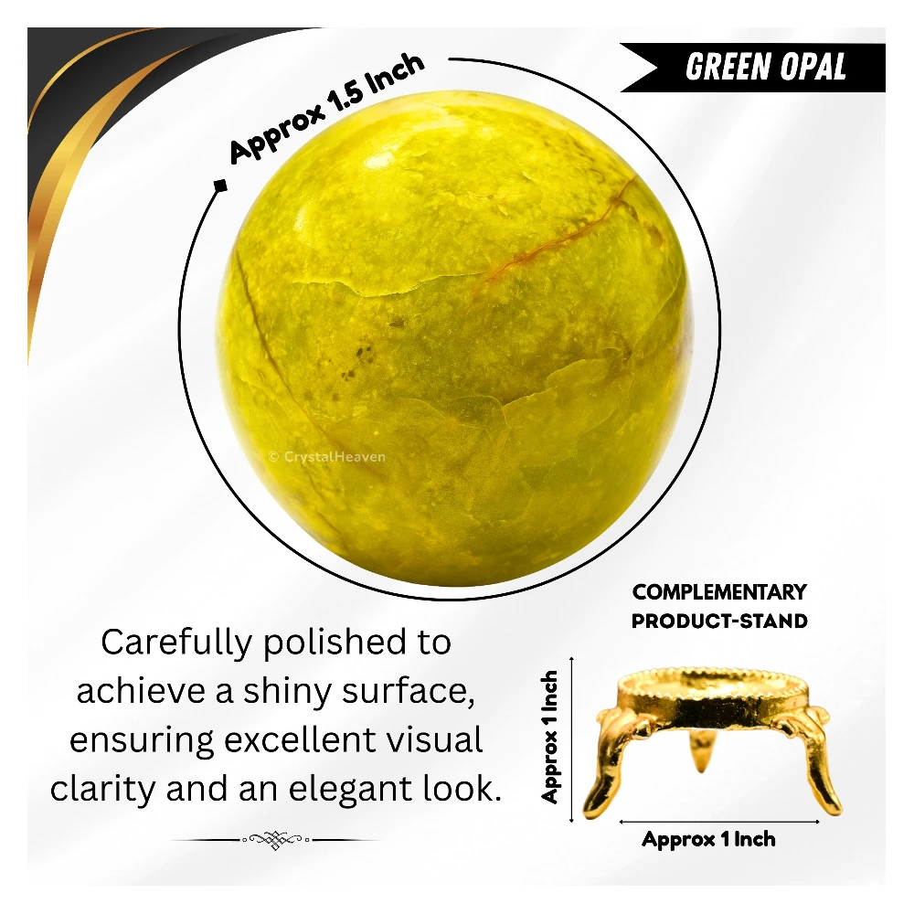 Green Opal Sphere (1.5 Inch)
