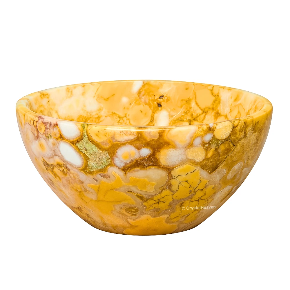 Conglomerate Jasper Crystal Bowl - 2 Inch