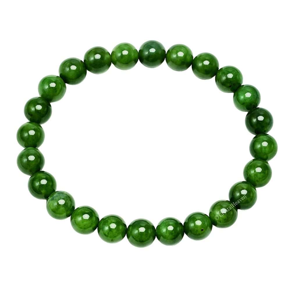 Nephrite Green Jade Bracelet (Elastic)