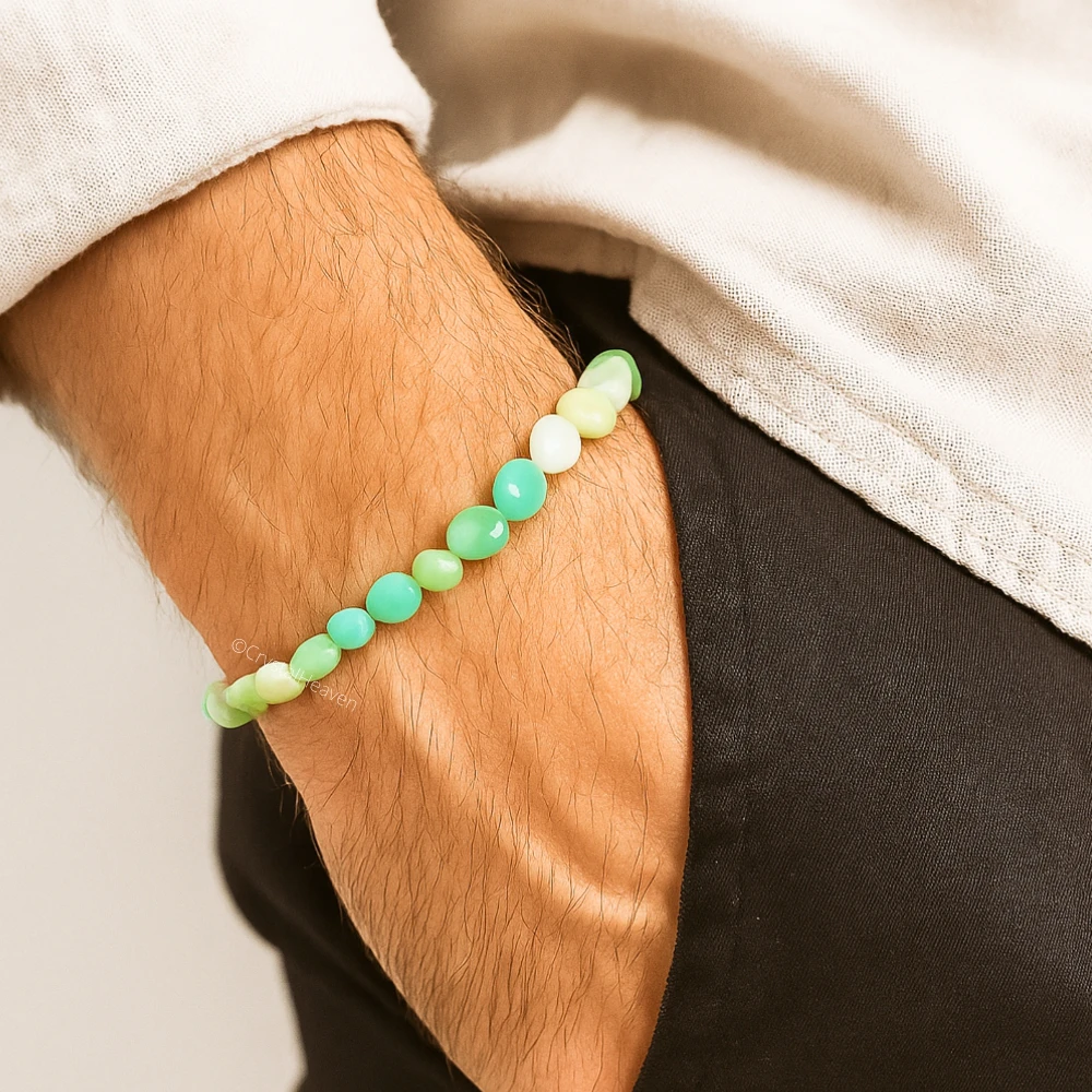 Amazonite Tumbled Bracelet (Elastic)