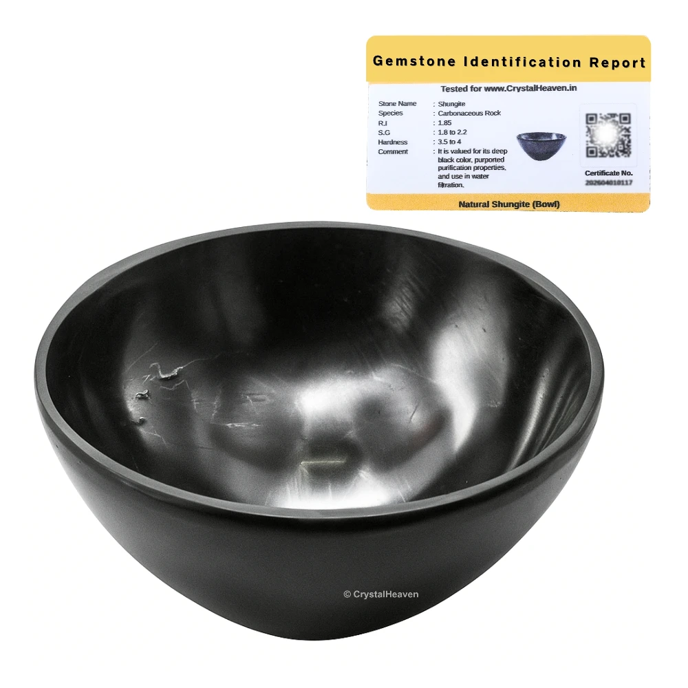 Shungite Crystal Bowl - 2 Inch