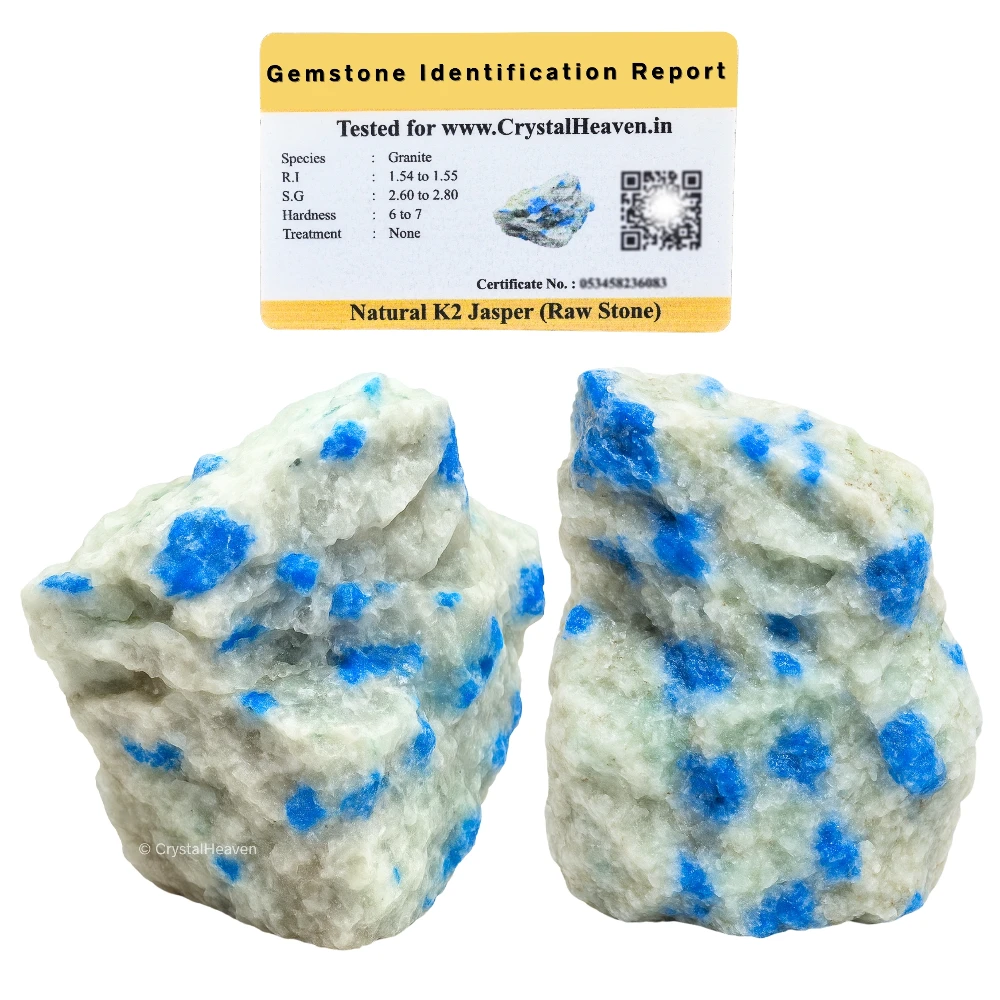 Raw K2 Jasper Crystals (2 Pieces)