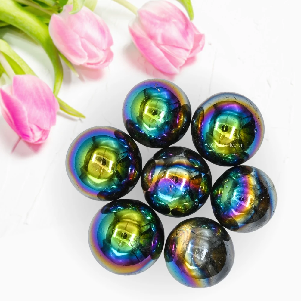 Titanium Aura Quartz Sphere (1 Inch)