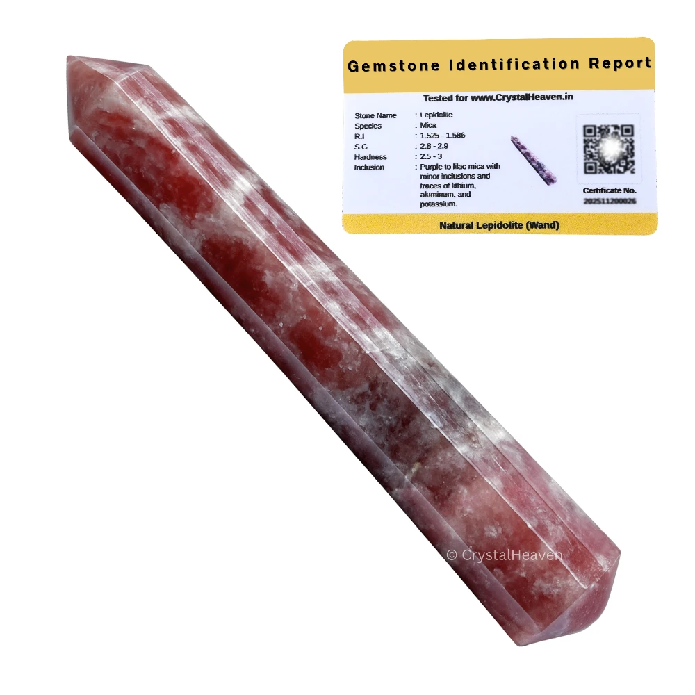 Lepidolite Wand (Faceted)