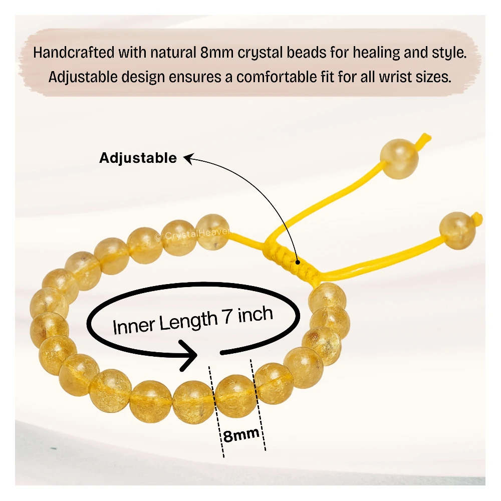 Premium Citrine Bracelet (Adjustable)