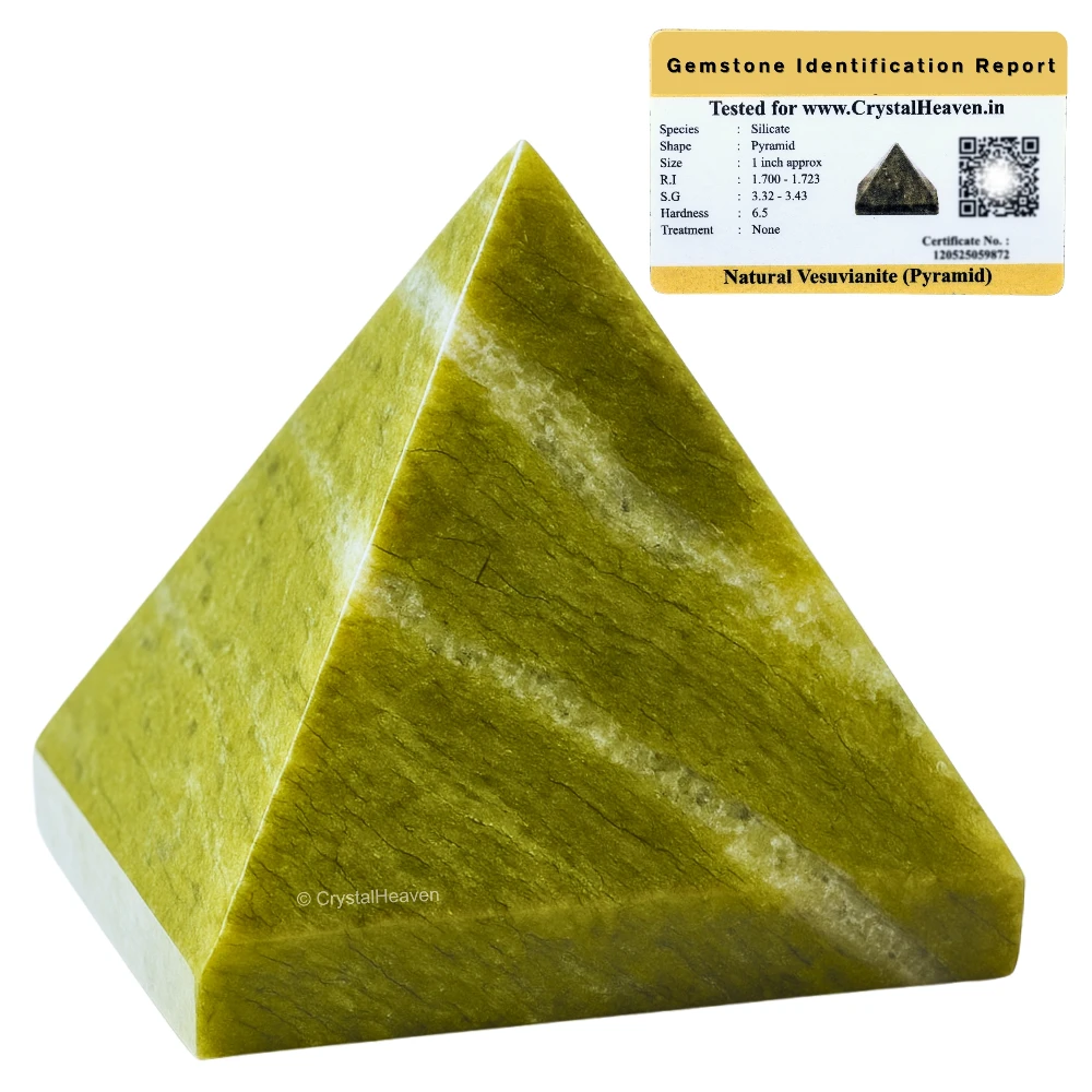 Vesuvianite Pyramid (1.5 Inch)