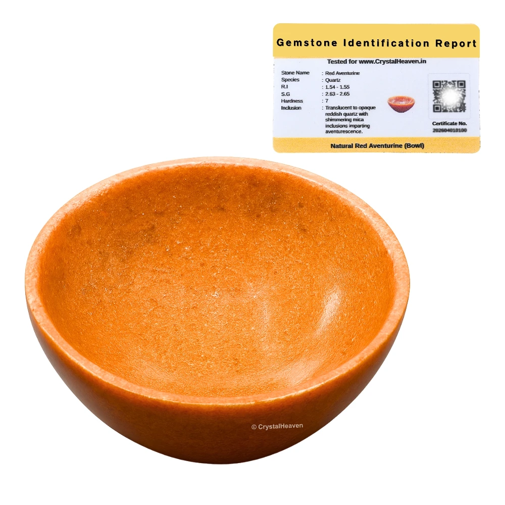 Red Aventurine Crystal Bowl - 2 Inch