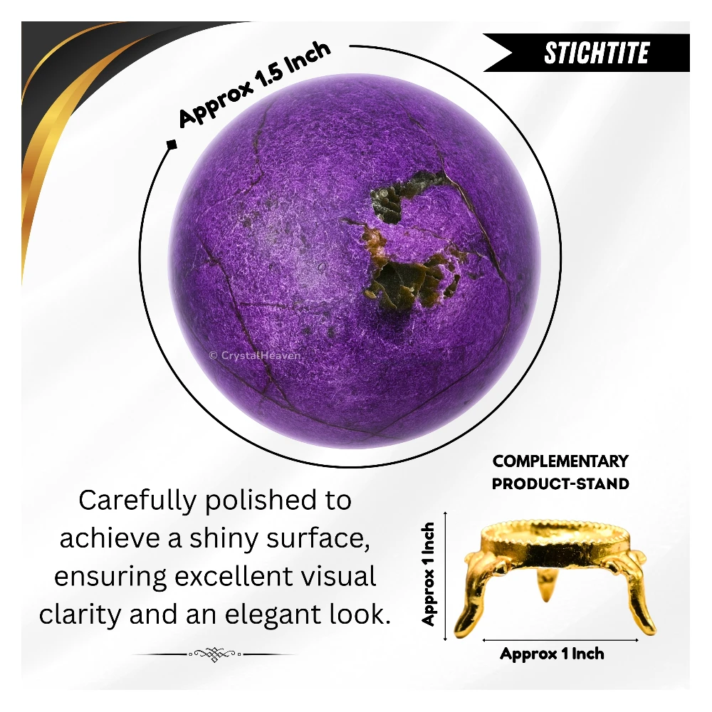 Stichtite Sphere (1.5 Inch)