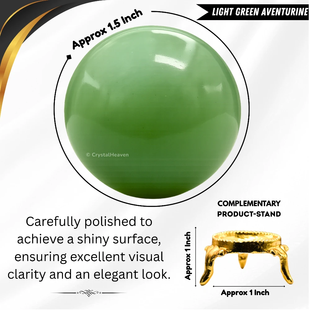 Green Aventurine Sphere (1.5 Inch)