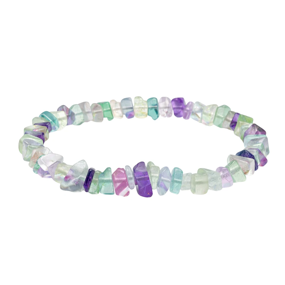 Multi Fluorite Chips Bracelet