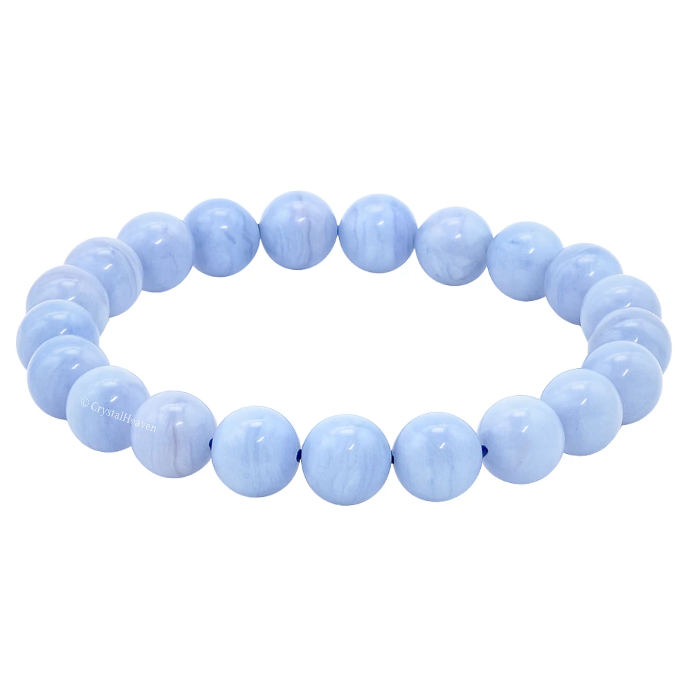 Blue Lace Agate Bracelet (Elastic)