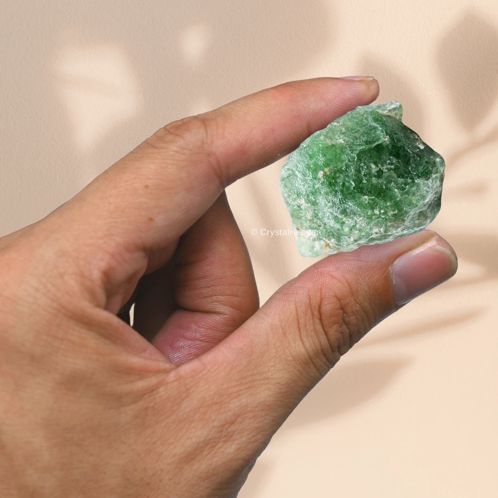 Raw Green Strawberry Quartz Crystals (1 Piece)