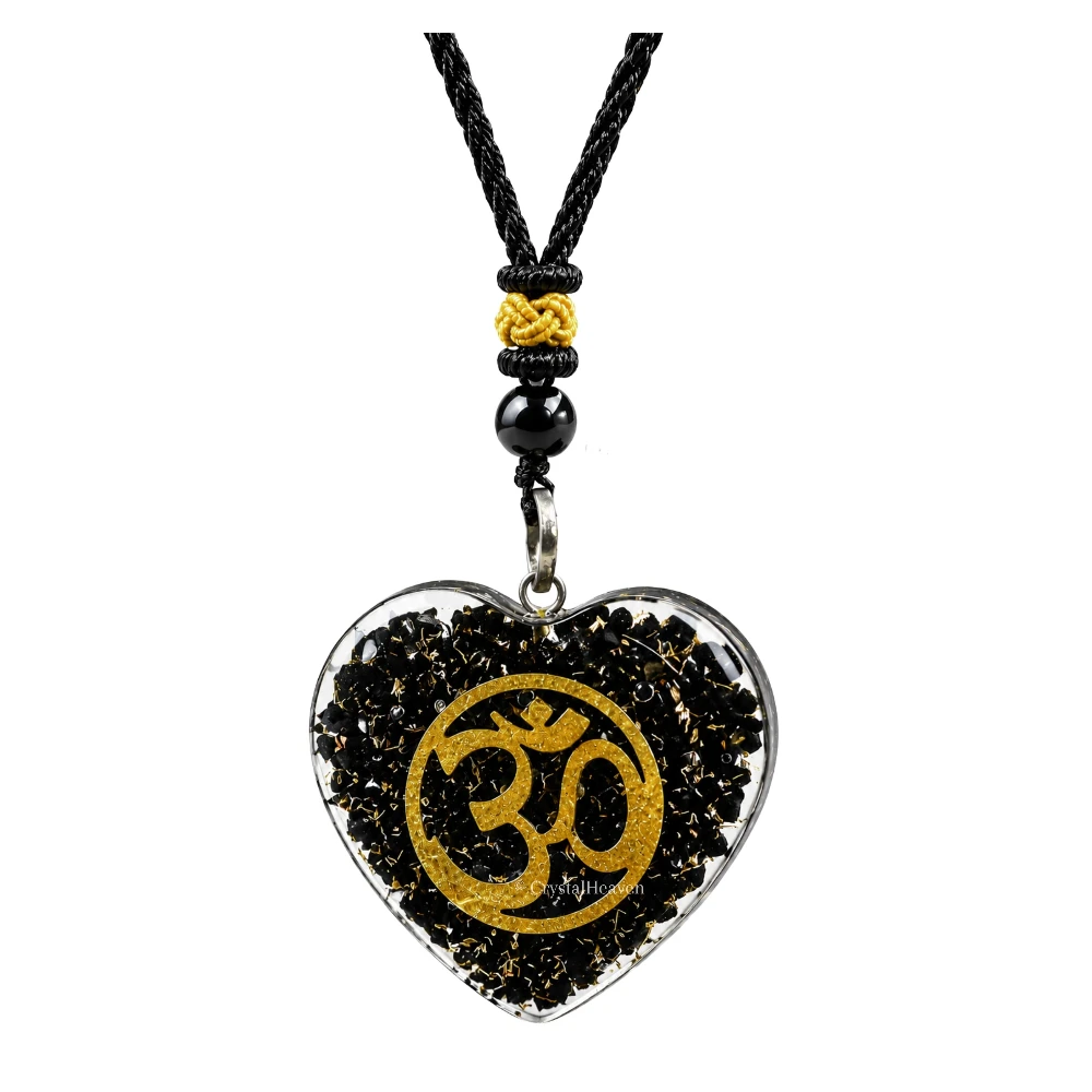 Shungite Necklace - Om(Heart)