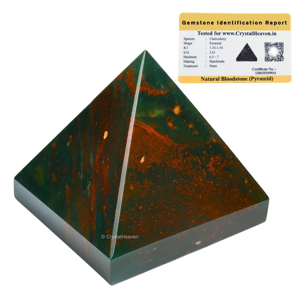 Bloodstone Pyramid (1 Inch)