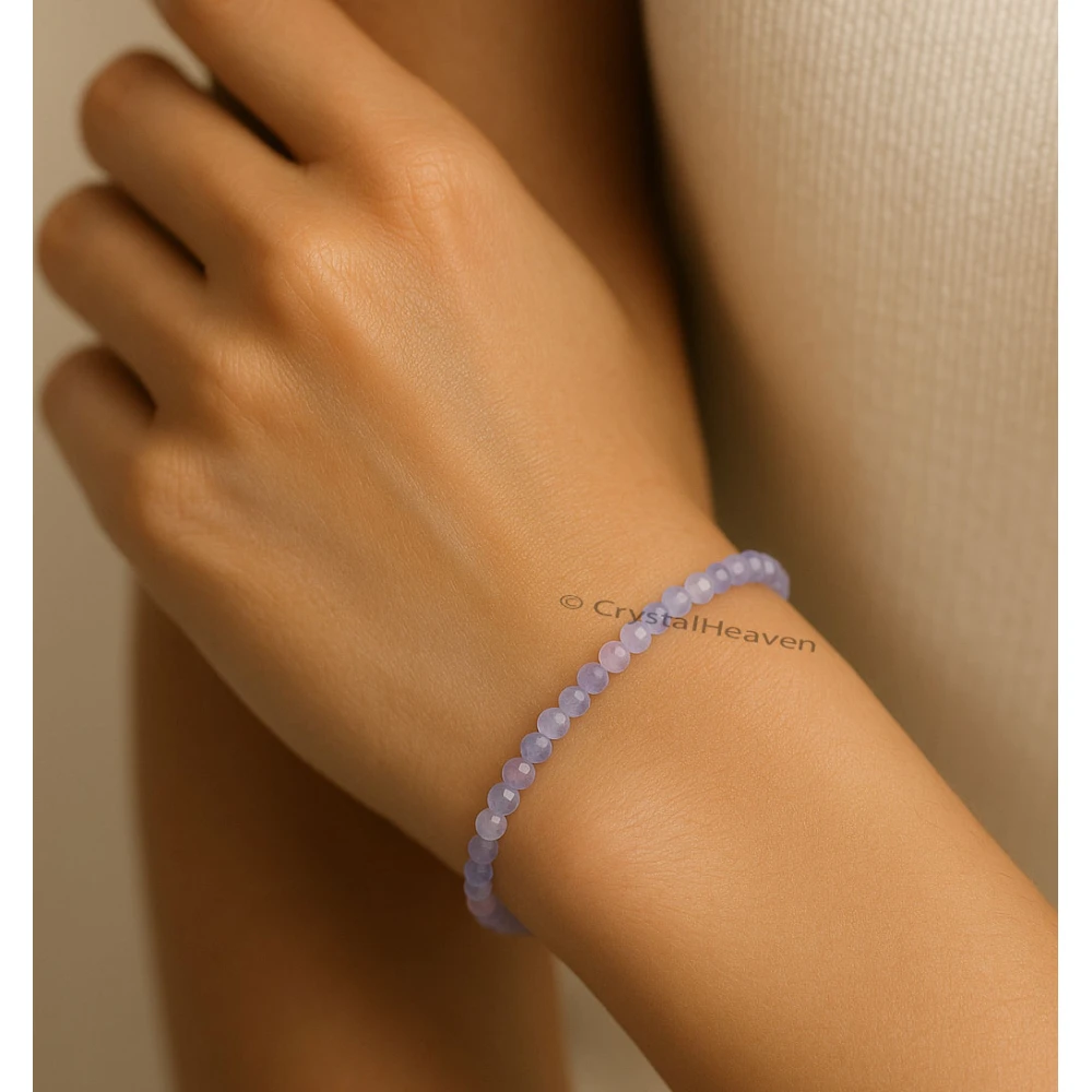 Morgonite Bracelets - 2mm Faceted Beads (Gold)