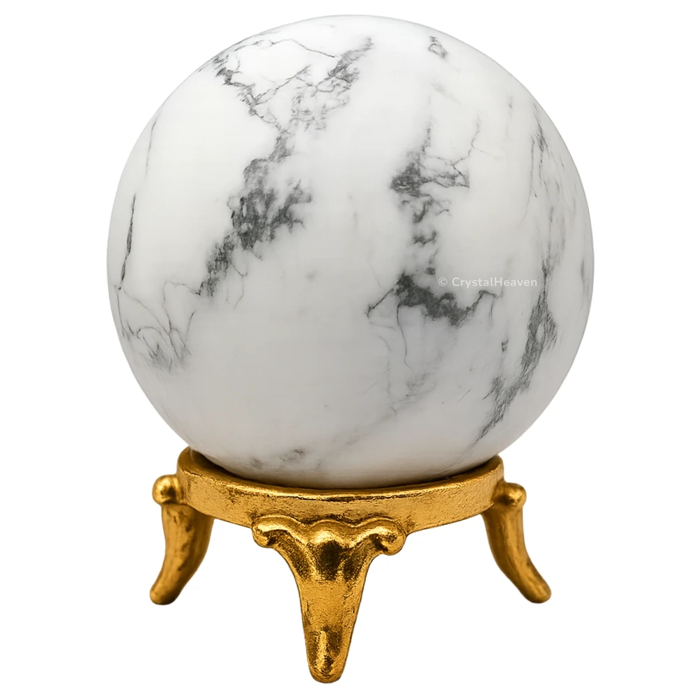 Howlite Sphere (1.5 Inch)