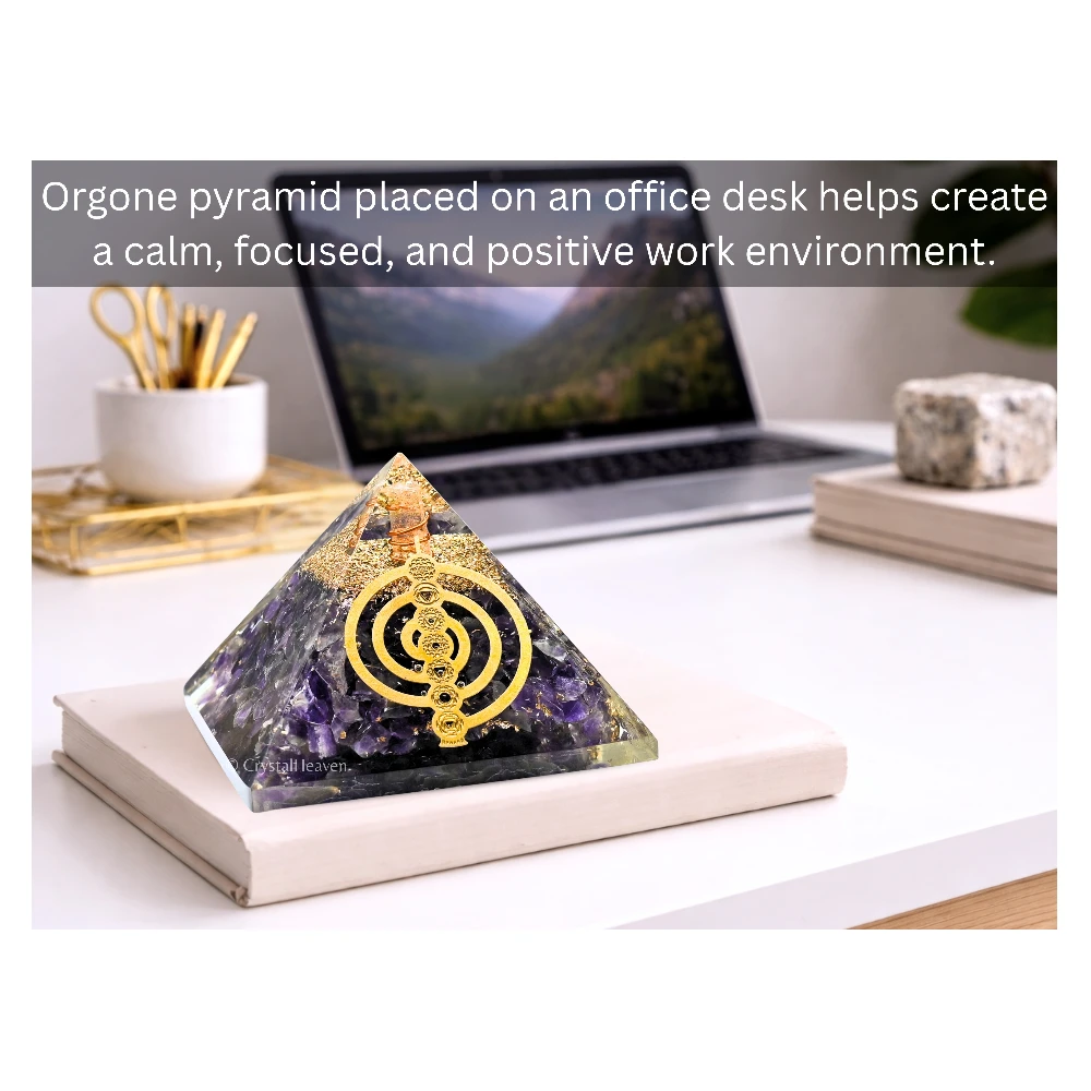 Amethyst Orgone Pyramid (Chakra Reiki)