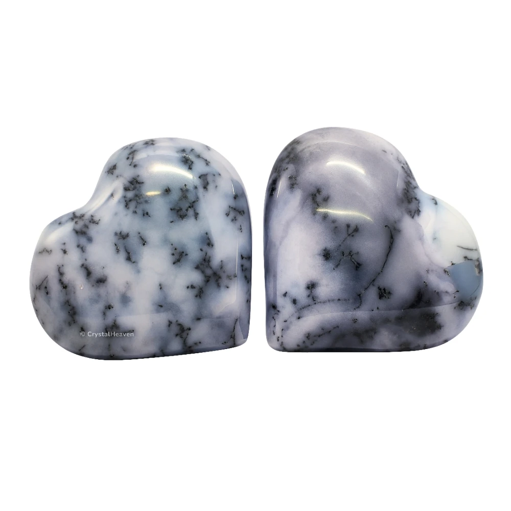 Dendrite Opal Mini Heart (Pack of 2)