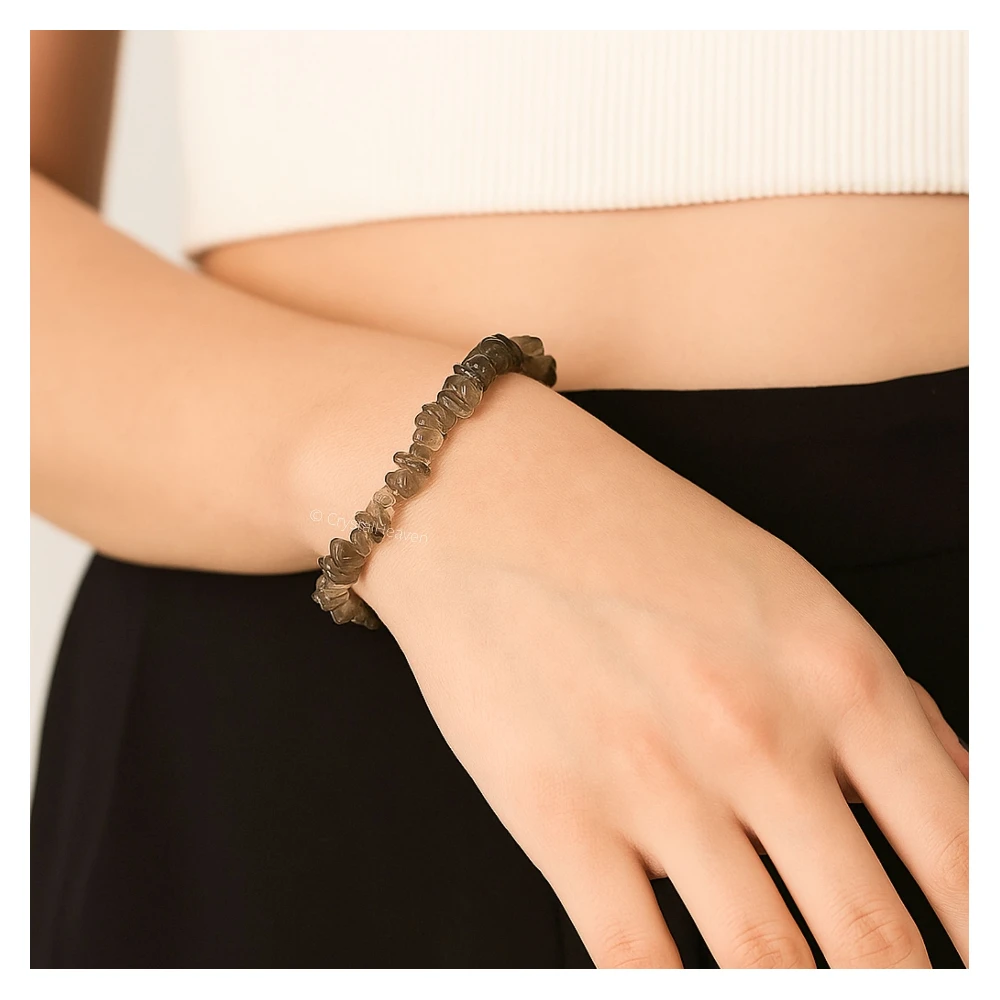 Smoky Quartz Chips Bracelet