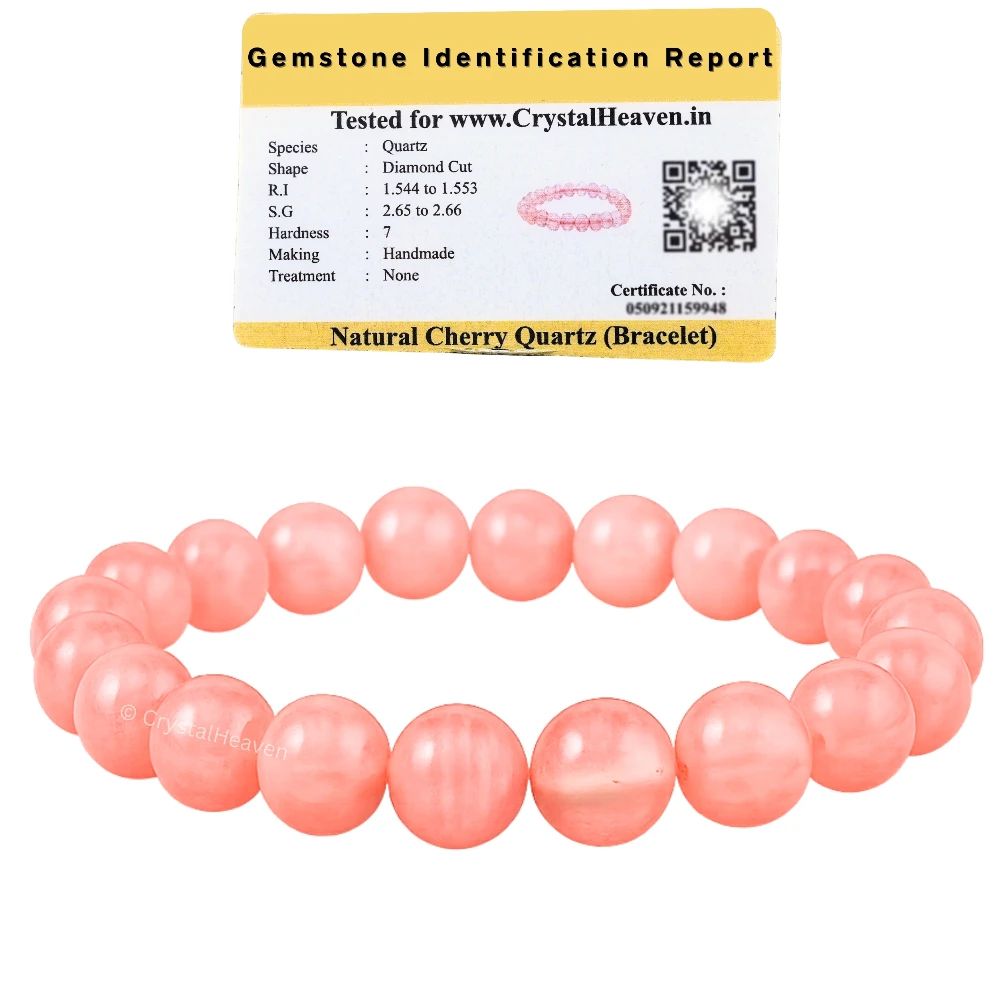 Cherry Quartz Bracelet (Elastic)