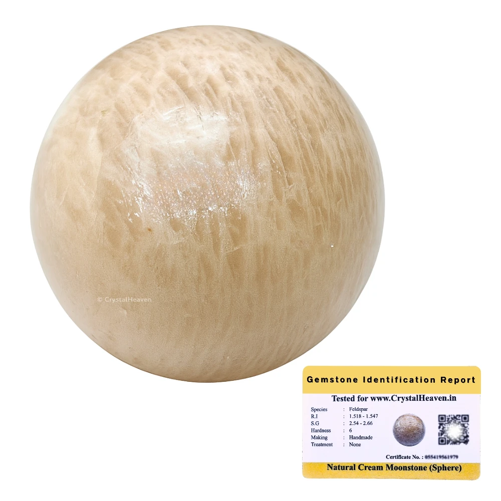 Cream Moonstone Sphere (1.5 Inch)