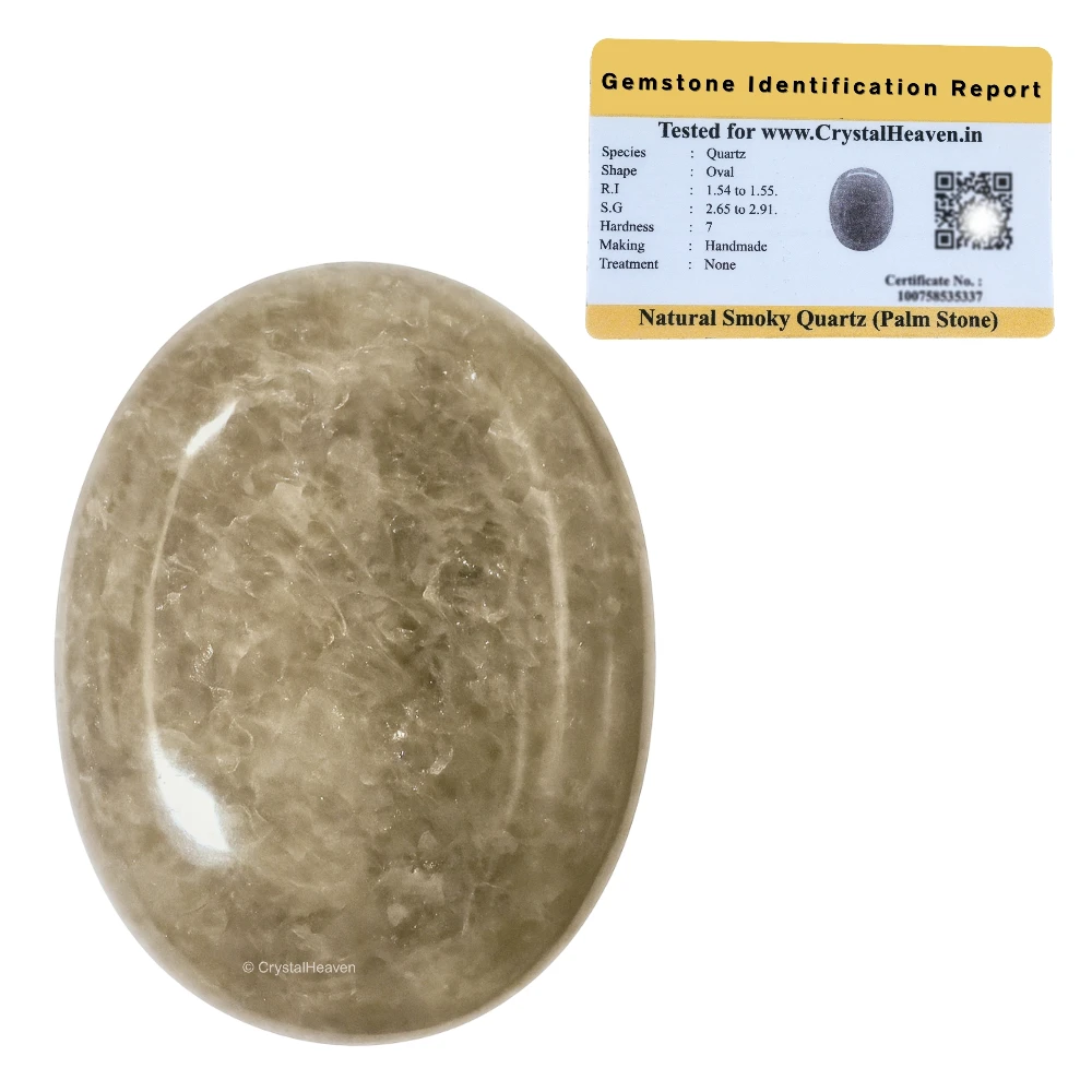 Smoky Quartz Palm Stone