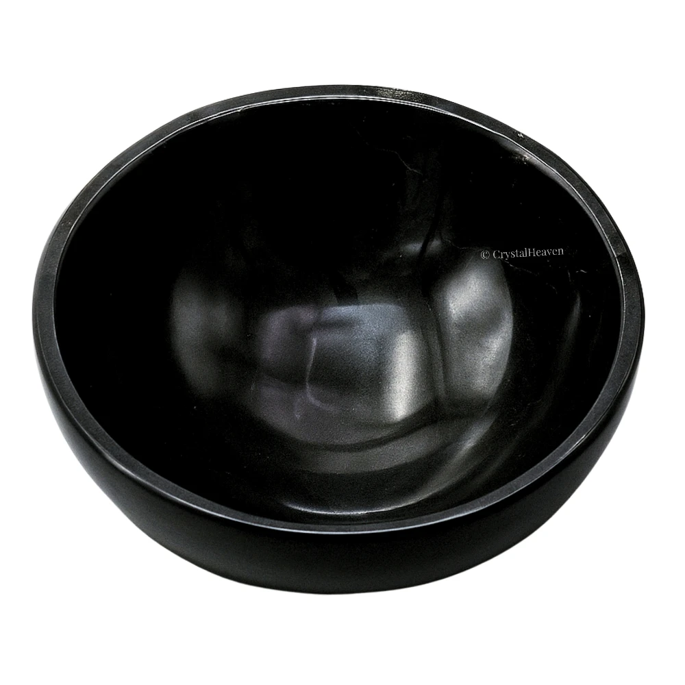 Black Obsidian Crystal Bowl - 3 Inch