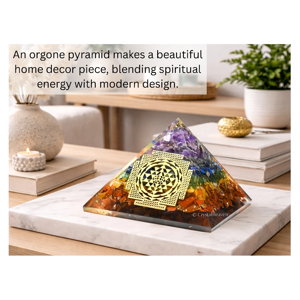 7 Chakra Orgone Pyramid (Shriyantra)