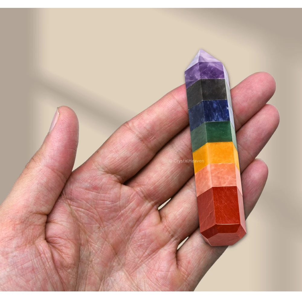 7 Chakra Tower (3" to 4" inch)