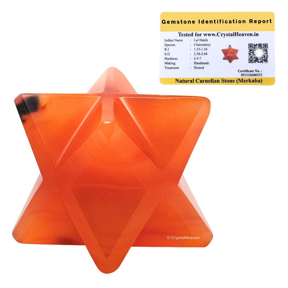 Carnelian Crystal Merkaba (15-20 mm)