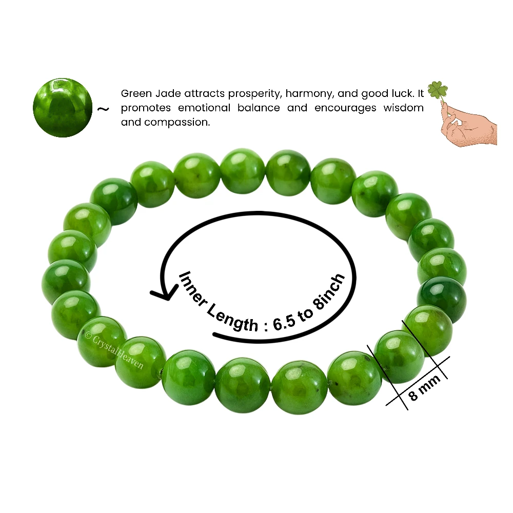Green Jade Bracelet (Elastic)