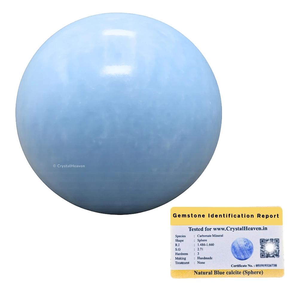 Blue Calcite Celestite Sphere (1.5 Inch)
