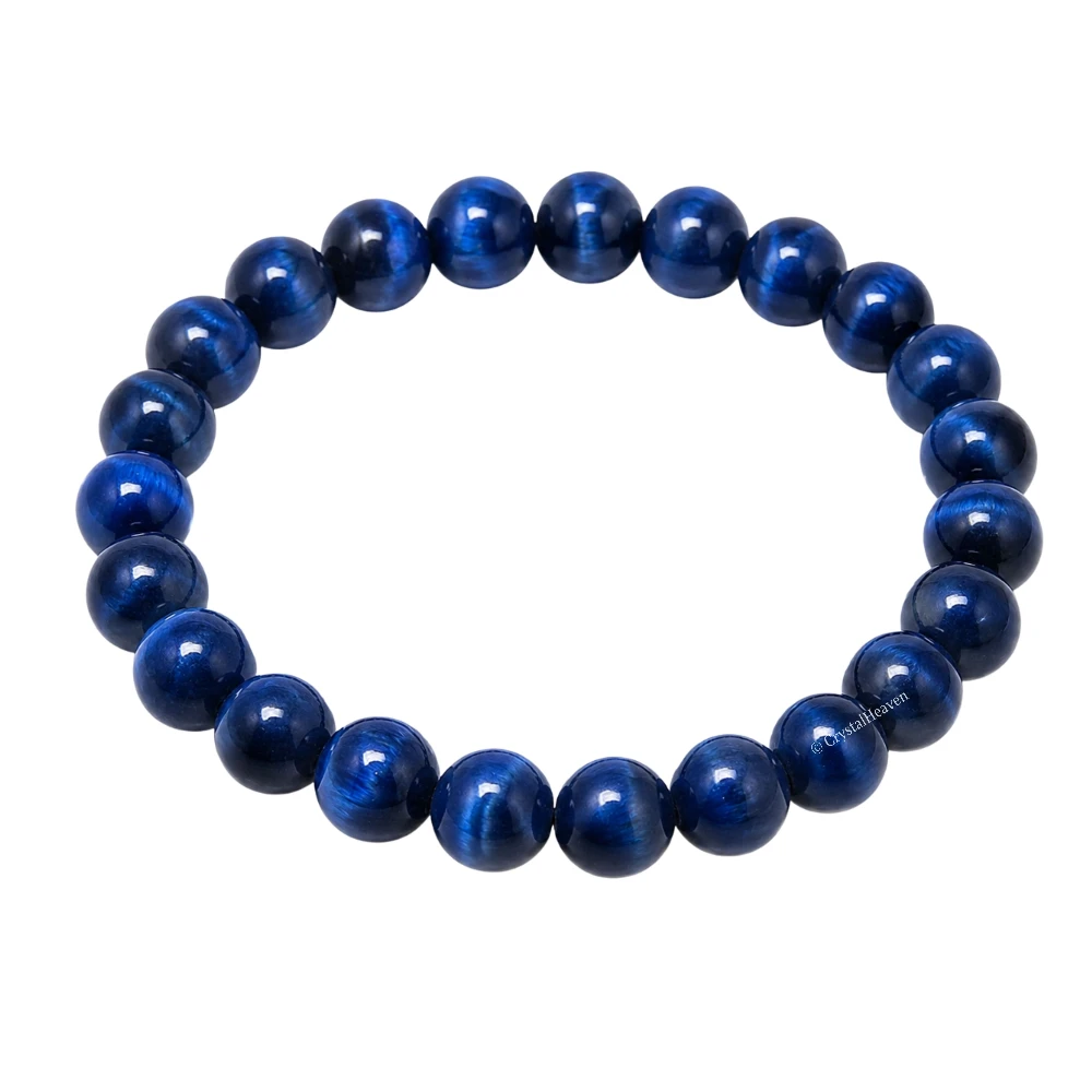 Blue Cat's Eye Bracelet (Elastic)