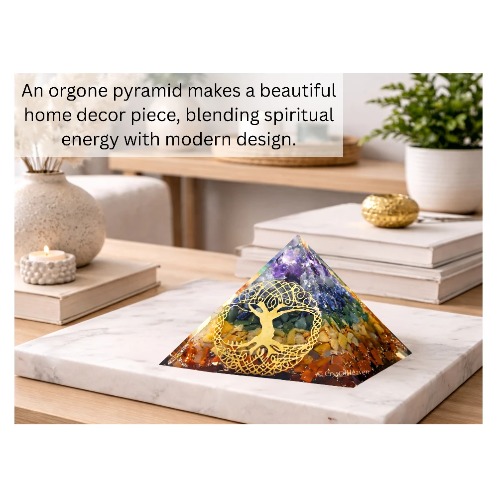 7 Chakra Orgone Pyramid (Tree Of Life)