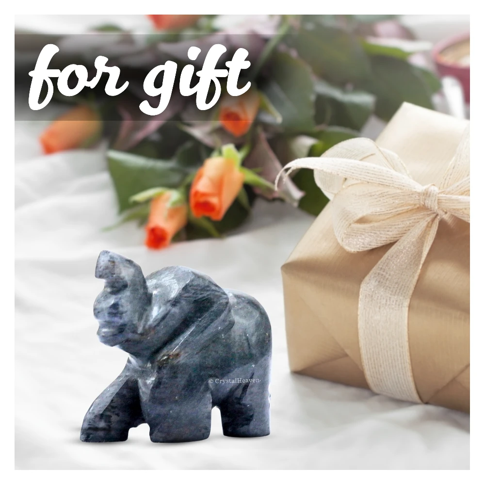 Blue Aventurine Crystal Elephant