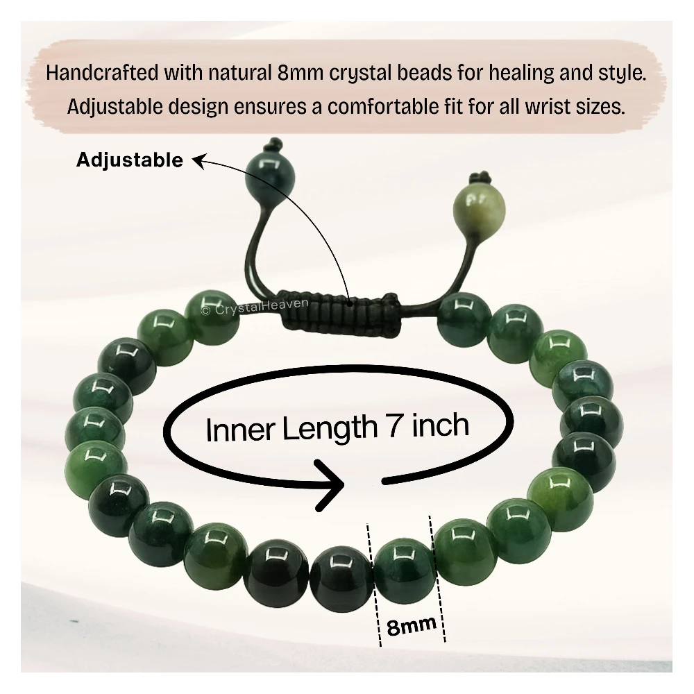 Moss Agate Bracelet (Adjustable)