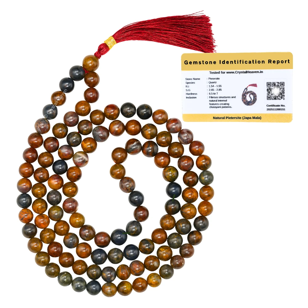 Pietersite Japa Mala (Without Knot)