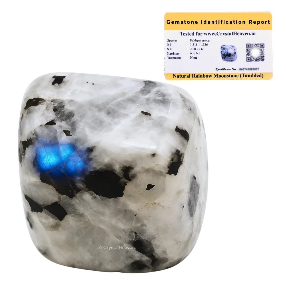Tumbled Rainbow Moonstone Stones (30 Gram)