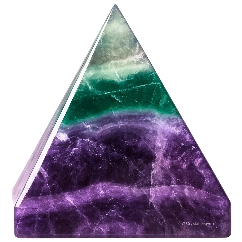 Fluorite Crystal Pyramid - Premium Feng Shui Reiki Healing Pyramid