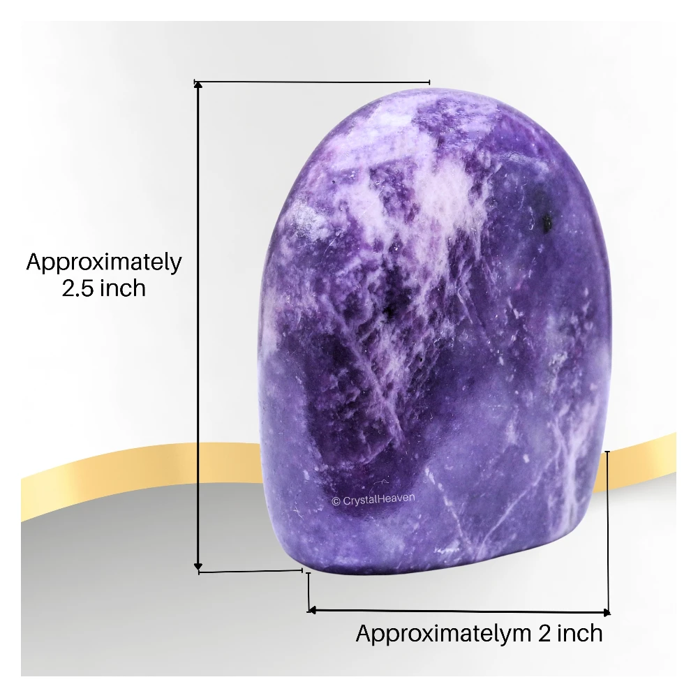Lepidolite Standing Palm Stone (Large)